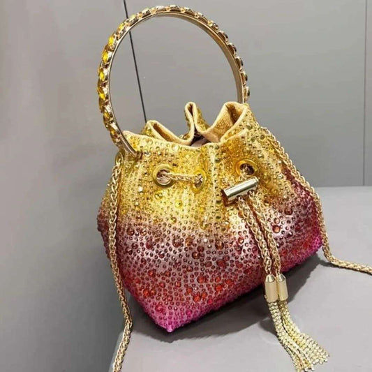 ✨ Designer’s Shiny Rhinestones Clutch Bucket Bag for Women by Glam Sleek ✨
Add sparkle to every occasion with this luxury rhinestone clutch bucket bag, designed for women who love glamorous evening bags, party clutches, and elegant handbags. Featuring a dazzling shiny rhinestone design with a chic bucket style, it’s the perfect statement accessory for weddings, parties, and special events. Lightweight yet spacious, this designer-inspired bag combines style and functionality effortlessly.

Available across t