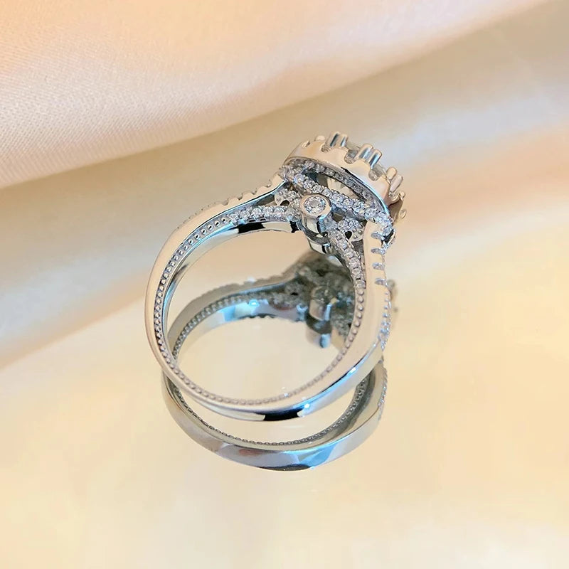 Introducing the *Glam Sleek Sparkling Round Cut 2ct Moissanite Ring*, a stunning symbol of timeless elegance. Featuring a brilliant 2-carat round-cut moissanite, this ring dazzles with unmatched sparkle, making it the perfect choice for engagement, wedding, or anniversary. Crafted with meticulous attention to detail, it offers both luxury and durability. Celebrate your love with a ring that shines as bright as your forever.