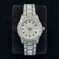**Round Shiny Stainless Steel Quartz Iced Out Watch for Women**

Add effortless sparkle to your look with the **Glam Sleek Iced Out Watch for Women**. Featuring a shiny round stainless steel design, reliable quartz movement and eye-catching crystal detailing, this elegant fashion watch is perfect for **everyday wear, parties, weddings and special occasions**. A stylish accessory and beautiful gift for women who love glamorous, modern jewelry watches.