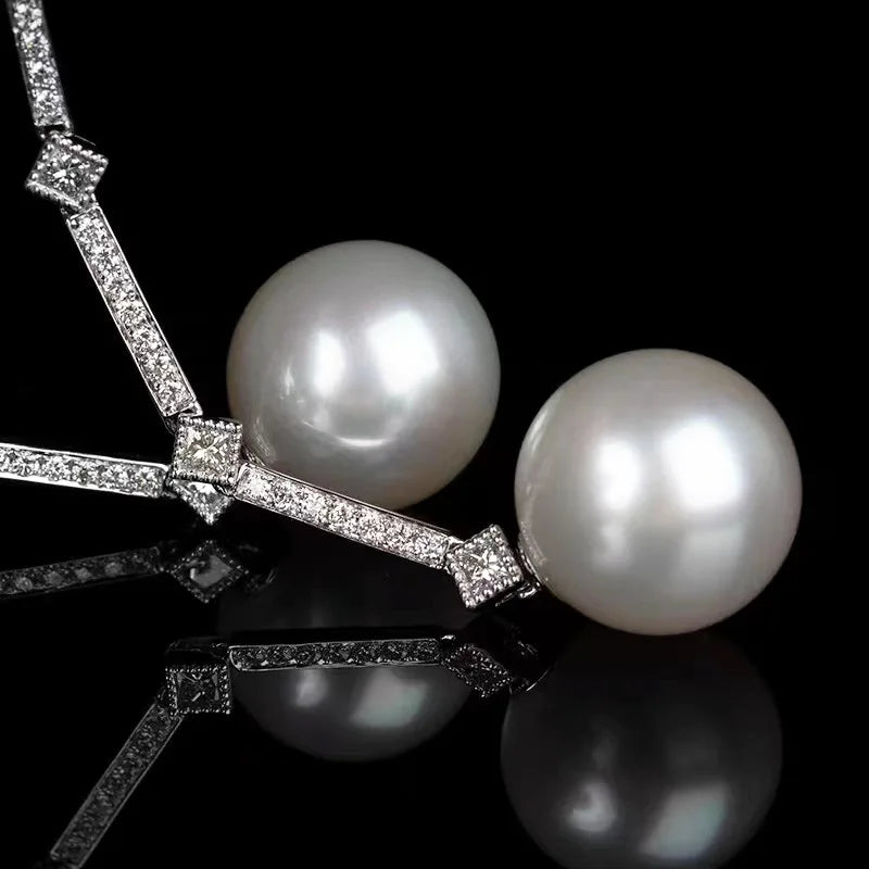 Shop elegant pearl long drop earrings for women at Glam Sleek. Perfect for weddings, parties, formal occasions, and everyday elegant style.