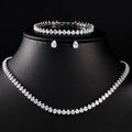 Luxury Water Drop Zirconia Jewelry Set for Women by Glam Sleek** — Elevate your look with this elegant zirconia jewelry set featuring a graceful water-drop design and brilliant sparkle. Perfect for weddings, parties, engagements, formal occasions, and special events. A stylish choice for women seeking **elegant jewelry, zircon jewelry sets, statement jewelry, and bridal accessories**.
