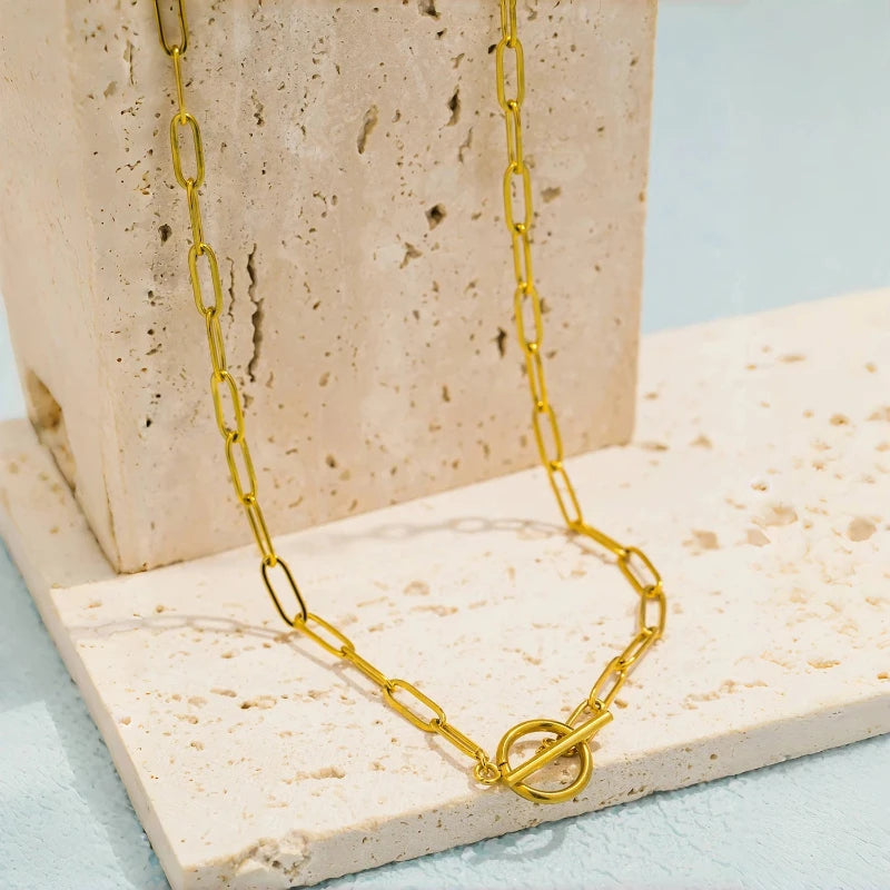 Shop the Vintage Stainless Steel Chain Necklace for Women by Glam Sleek. Stylish, durable and perfect for everyday wear, parties and elegant outfits.