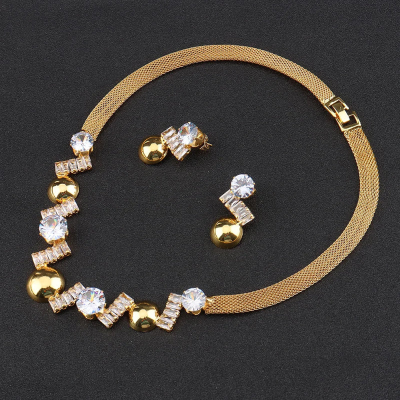 **Luxury Jewelry Set for Women by Glam Sleek**  

Indulge in the elegance of the **Luxury Jewelry Set by Glam Sleek**, a stunning ensemble designed to exude sophistication and grace. Featuring radiant gemstones, lustrous pearls, and exquisite craftsmanship, this set seamlessly blends timeless beauty with modern allure. Perfect for any occasion, it’s the ultimate statement of refined style.